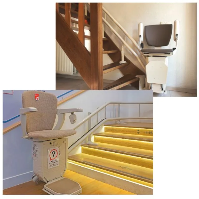 Silla salvaescaleras para facilitar el recorrido entre niveles